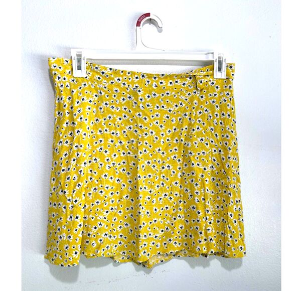 Joe by Joe benbasset summer mini skirt Y2K button up floral yellow women XL - Picture 2 of 5